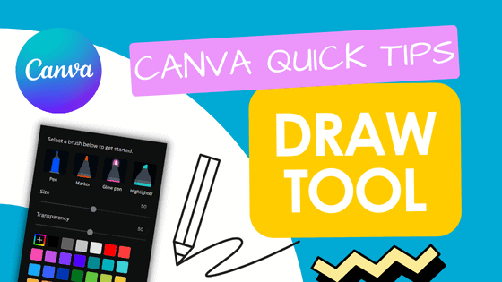 Canva Quick Tips- Draw Tool