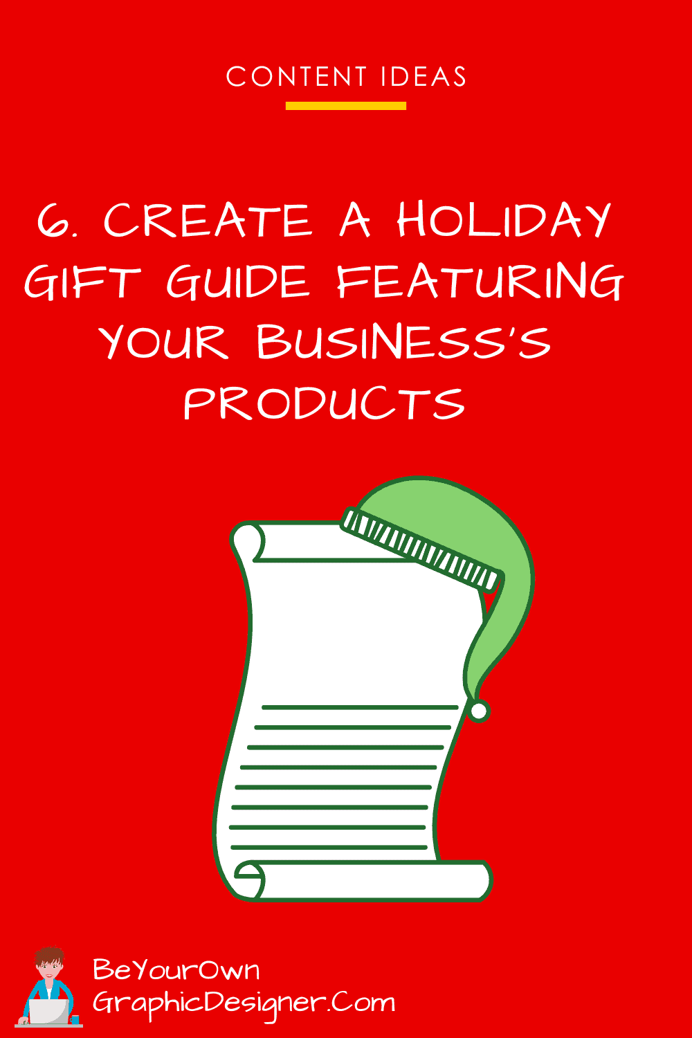 December Content Ideas- Create a holiday gift guide featuring your business’s products